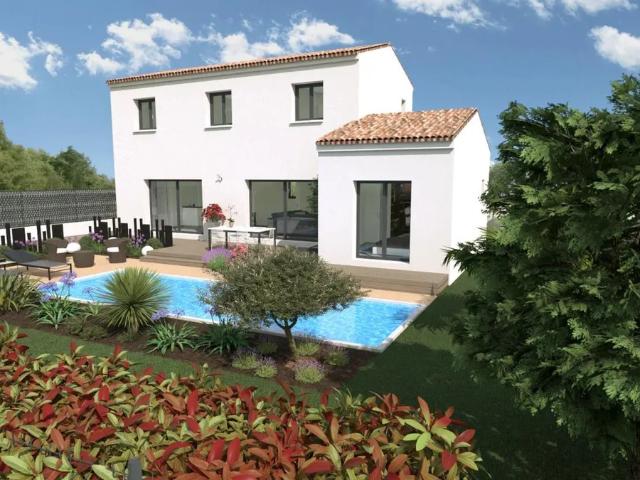 Maison neuve R+1 90 m² 3 chambres avec garage et terrain arboré à Montpezat