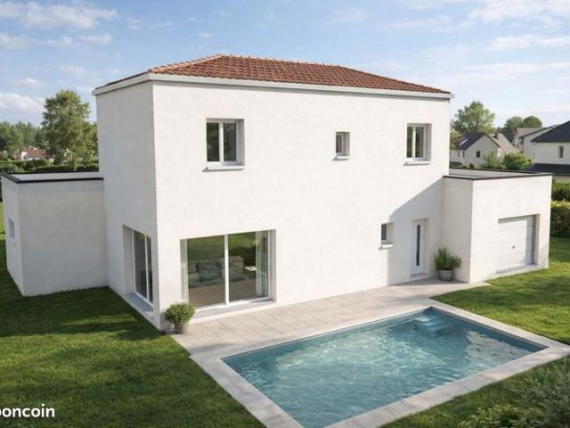 Maison neuve RE2020 de 116 m² avec garage sur terrain de 635 m² à Puyricard, proche centre d’Aix en Provence, écoles et commodités