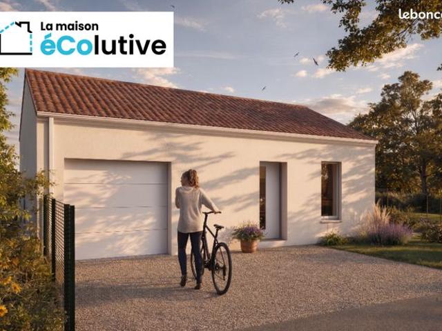 Maison neuve T3 évolutive avec garage et terrain à Chaumes en Retz