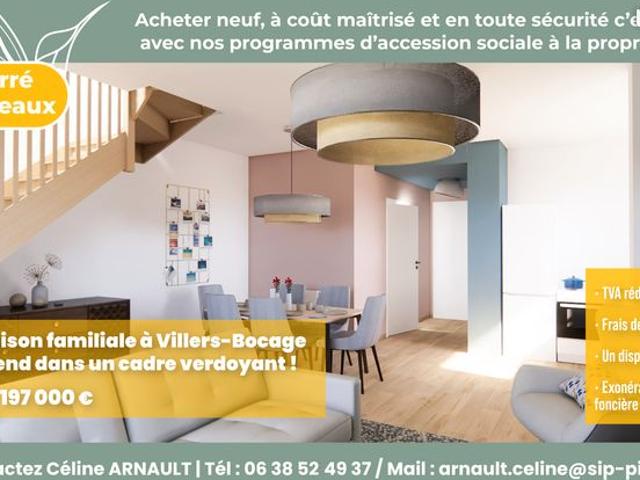 Maison neuve T4 Villers Bocage PSLA