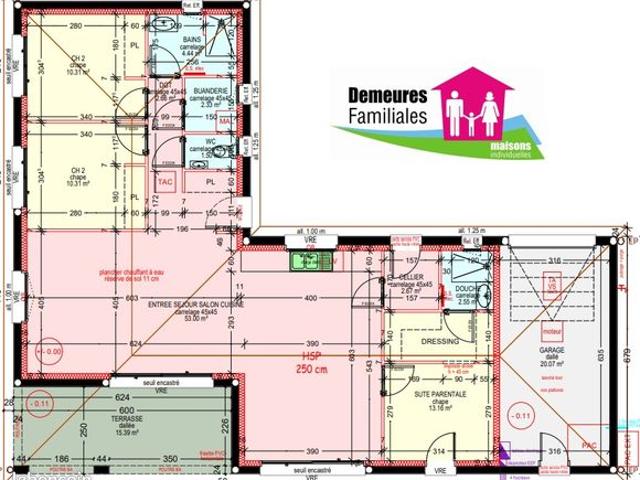 Maison neuve + Terrain à ST VICTOR SUR RHINS – 42630