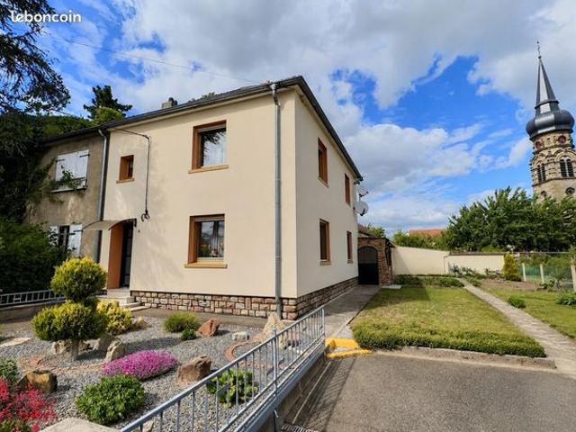 Maison semi mitoyenne 122.17m2 4 ares 55 3 chambres saint jean rohrbach 139100