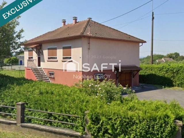 Maison sur sous sol, trois chambres sur 10 ares 55