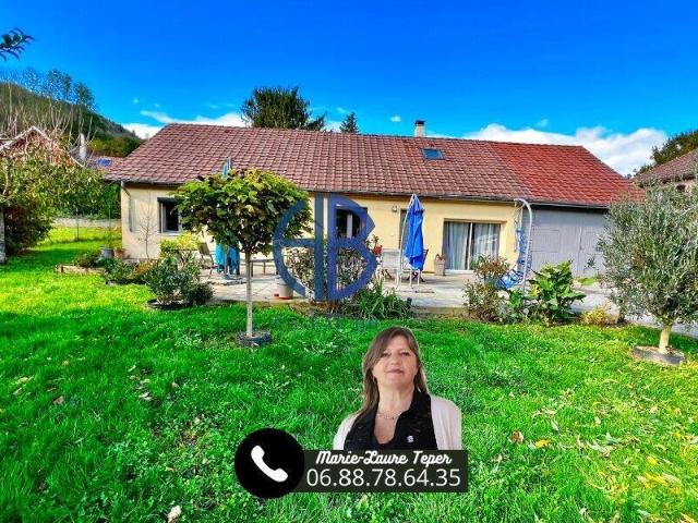 Maison plain pied 4 ch, terrain 1000m ² avec garage