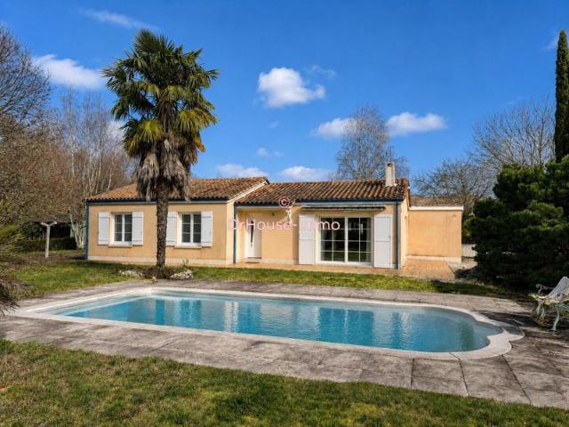 Maison plain pied 4 chambres avec piscine