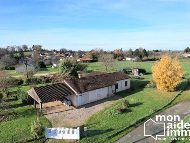 Maison plain pied, 5 chambres, carport, terrain