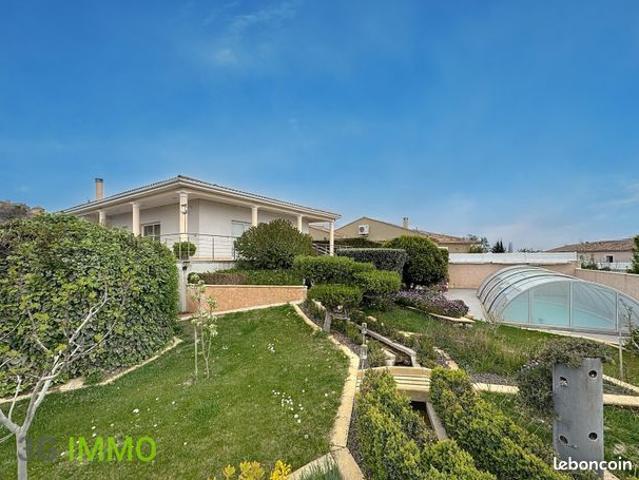 Maison plain pied 156 m² | Jardin 1161 m² piscine terrasse | Puissalicon
