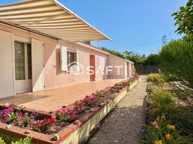 Maison plain pied, 3 chambres et double garage