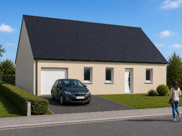 MAISON PLAIN PIED T4 + TERRAIN à Valognes Emplacement idéal en ville