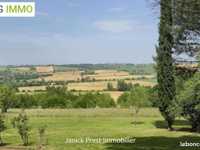 Maison plain pied | Vue dégagée sur le Lauragais | Terrain 8 080 m²