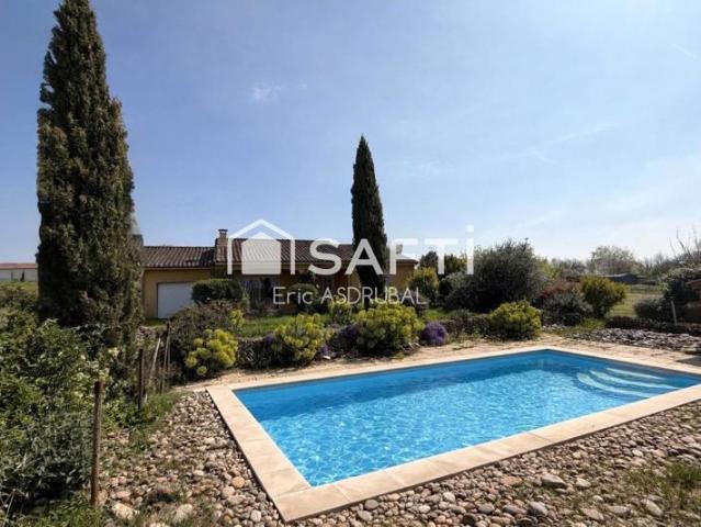 Maison plain pied avec piscine 24220 Mouzens Coux et bigaroque