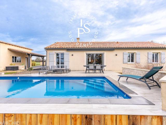 Maison plain pied avec piscine chauffée, secteur Castillonnè. 112m² Castillonnès