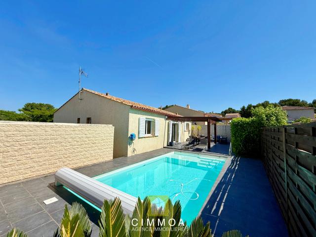 Maison plain pied avec piscine à vendre à Poussan