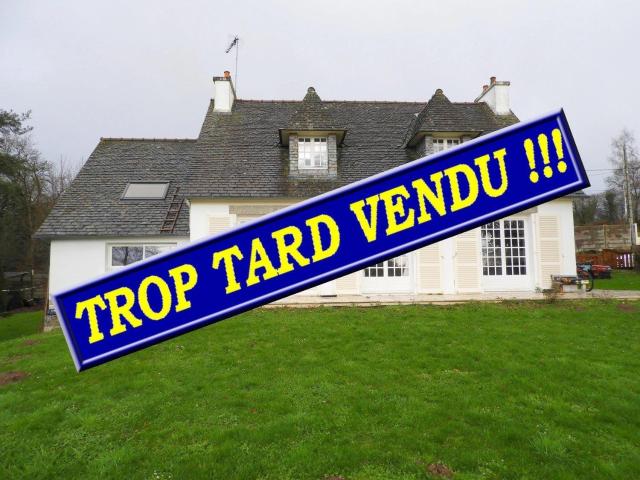 Maison plain pied avec terrain boisé! m² Landeleau