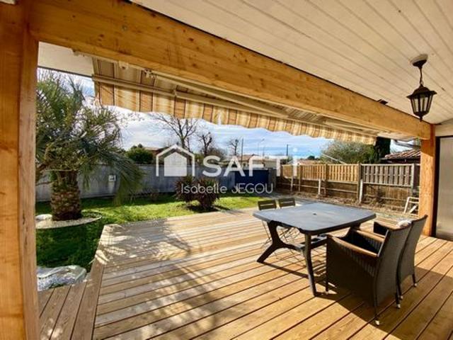 Maison plain pied, plein sud dont 5 pièces avec grand jardin et garage