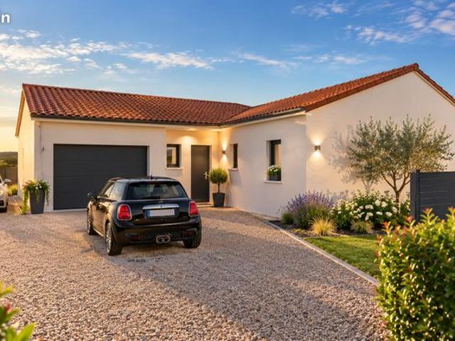 Maison plain pied RE2020 sur terrain de 870m²