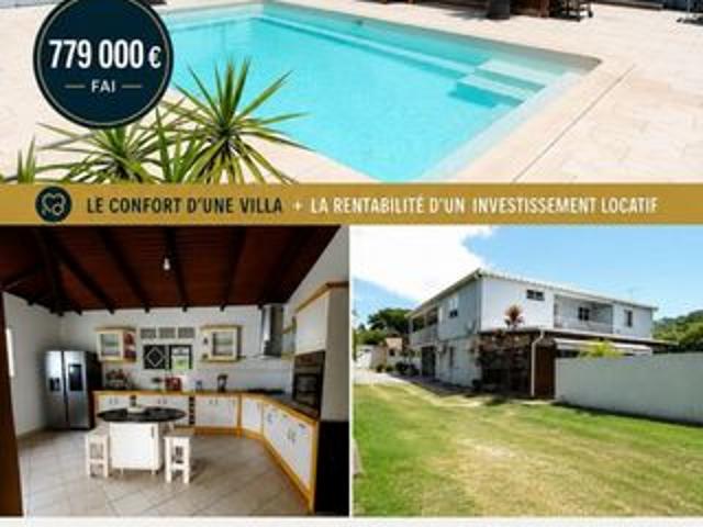 Maison quasi autonome ideale famille + appartement sur St François 779000 euros