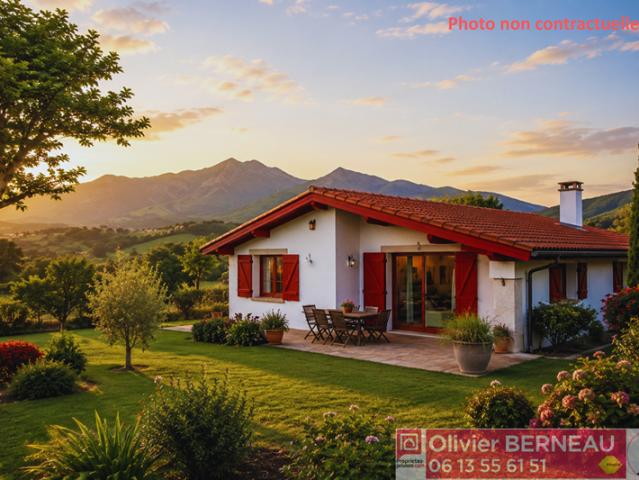 Maison quasi plain pied Espelette 5 pièce s 96 m2 avec vue montagnes