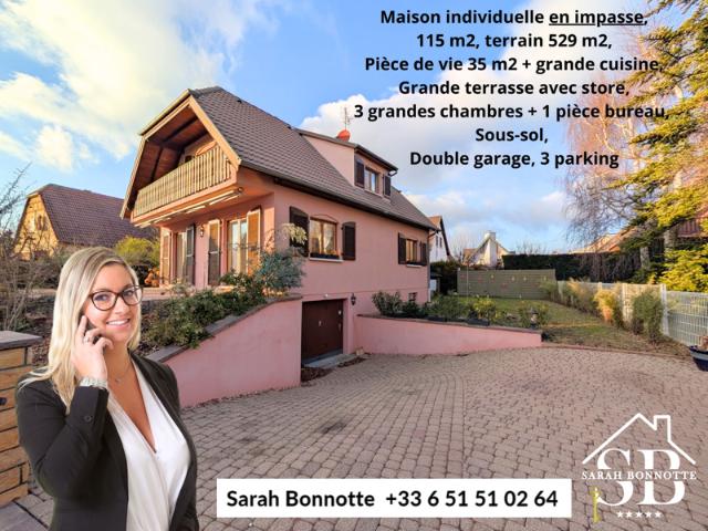Maison raffinée, charme et modernité, beau terrain, EN IMPAS