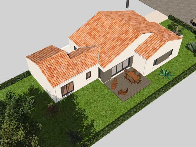 Maison RDC, 3 chambres, bureau, 2 salles de bains avec garage à BREM SUR MER