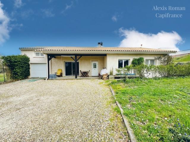 Maison récente de plain pied – 4 chambres – 115 m² utiles – terrain 1 545 m² – au calme à 7 min de Montpon