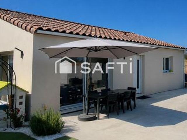 Maison récente de plain pied, 3ch 90m2