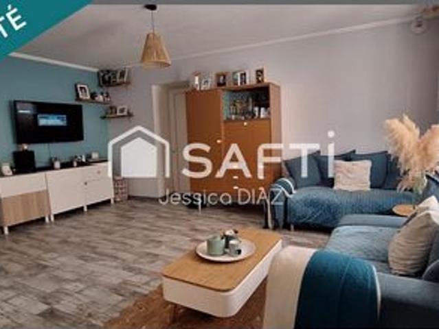 Maison rénovée 112 m² – 3 ch – jardin – garage
