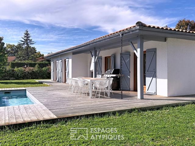 Maison rénovée avec studio indépendant, piscine et jardin paysager à La Teste de Buch