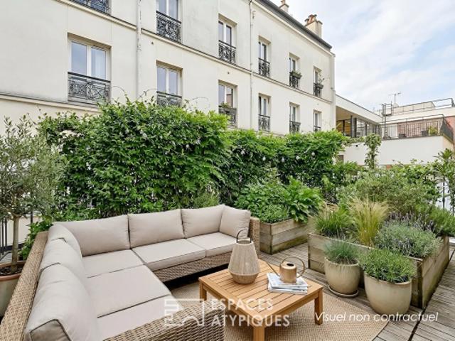 Maison rénovée par architecte avec terrasse proche Halle Pajol
