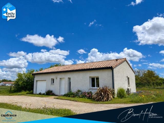 Maison T2 bis de plain pied sur 1000m² de terrain