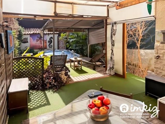 Maison T3 + dépendance, terrasse et jardin