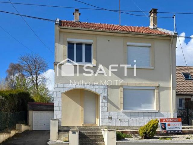 Maison T4 à 10 minutes de St Quentin, avec jardin et garage