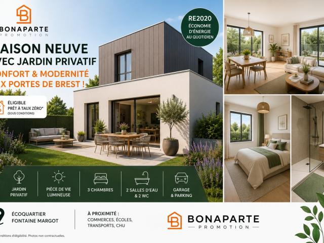 MAISON T4 BREST RE2020 ÉLIGIBLE LLI TVA 10 % 4 pièces, 85 m²