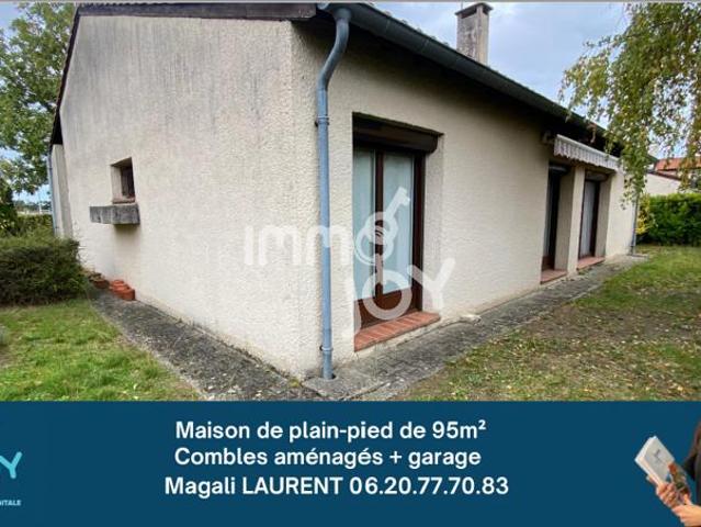Maison T4 de 95 m2 avec 50m2 de dépendances sur combles amén
