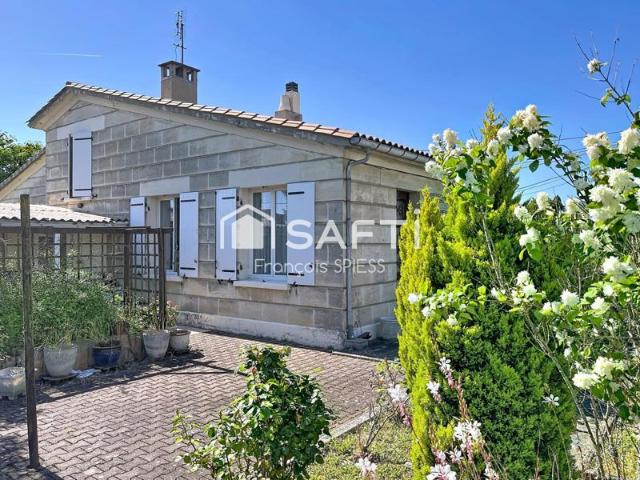 Maison T4 en pierre avec jardin, au coeur de Cenon