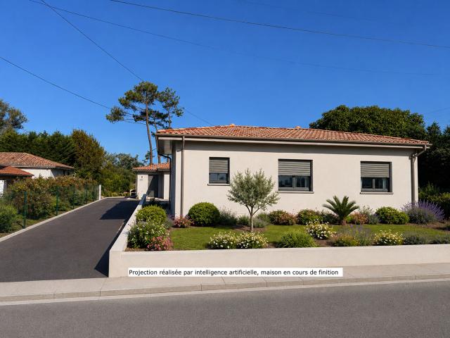 Maison T4 neuve avec jardin et garage à louer à l'année à Gujan Mestras