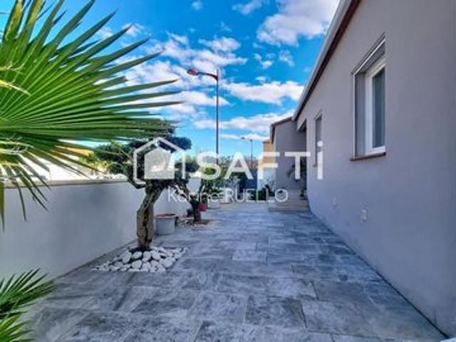 Maison T4 plain pied 3 faces avec garage et spa