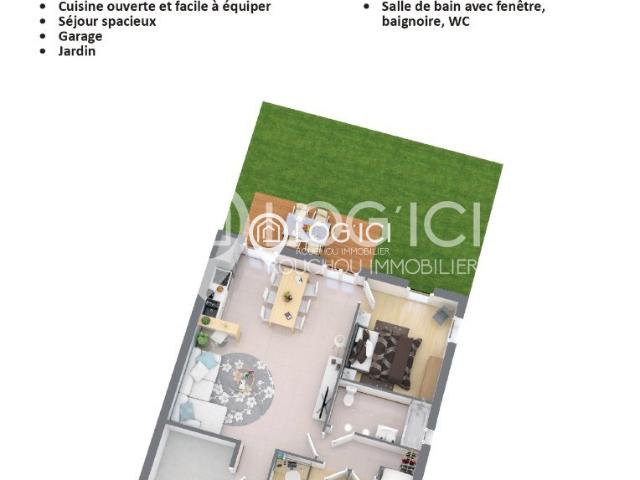 Maison T4 plain pied Idron