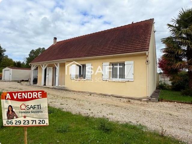 Maison T5 de plain pied sur 1340 m2 de terrain clos