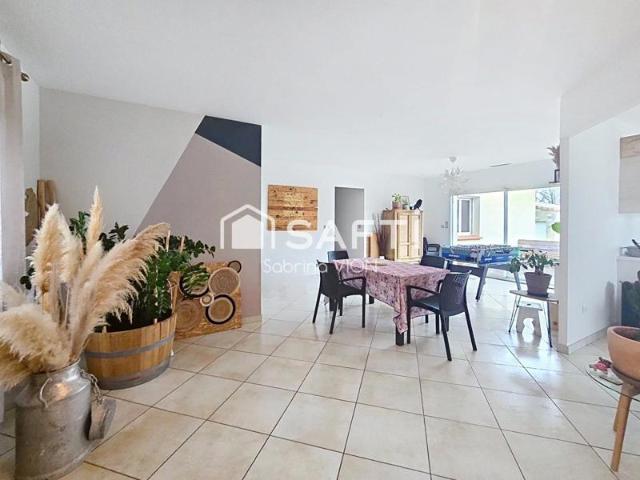 Maison t6 plain pied et grand garage