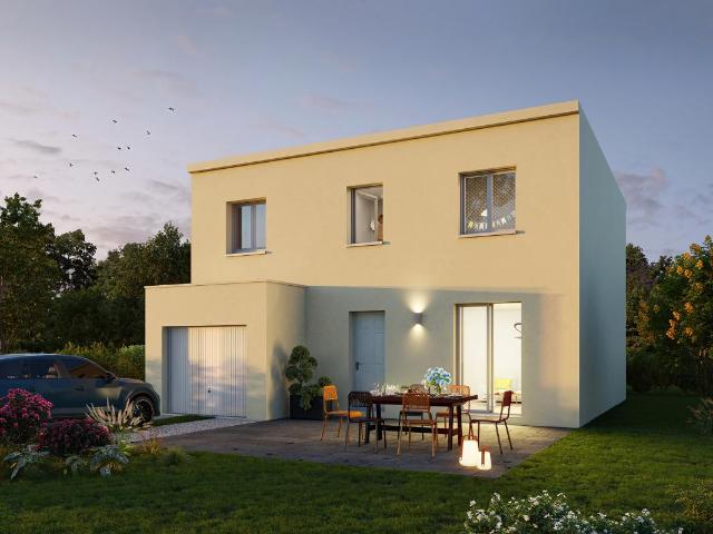 Maison toit plat 4 ou 5chambres 123m²