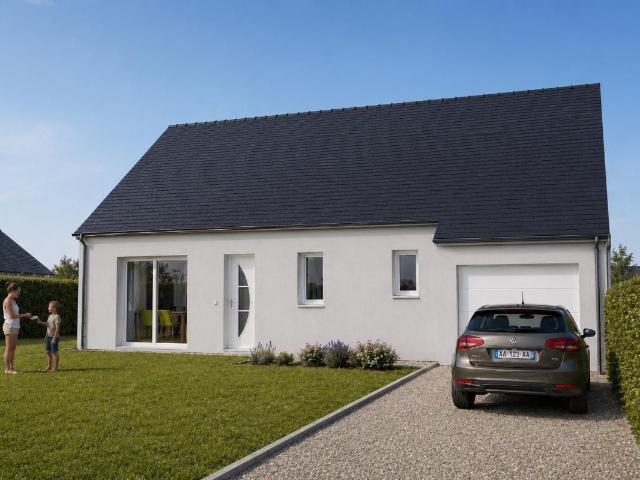 MAISON + TERRAIN T4 PLAIN PIED Digosville Secteur calme proche bourg