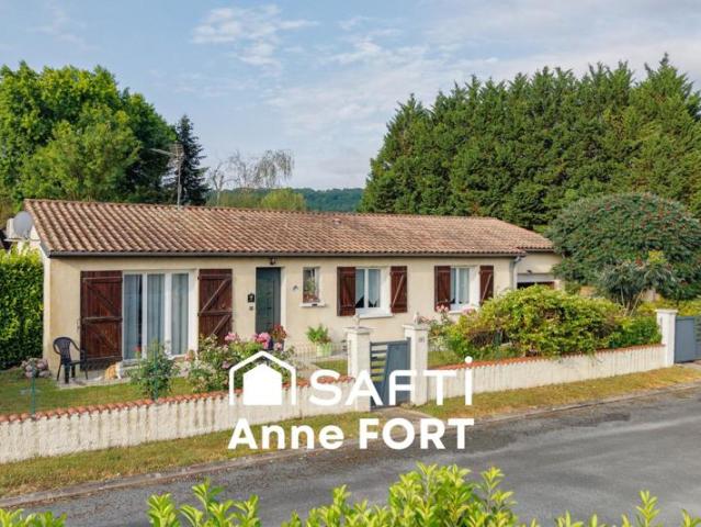 Maison traditionnelle 3 chambres, plain pied, au calme