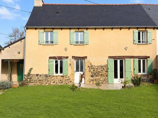Maison type longère rénovée – 3 chambres, jardin clos – proche Rance