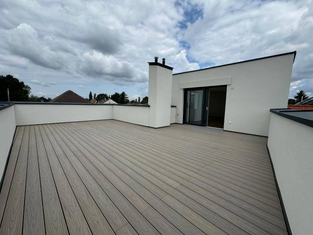 Dachgeschoss Maisonette mit 59 m2 Dachterrasse uneinsichtig Neubau 2023/24 Lobau Nähe