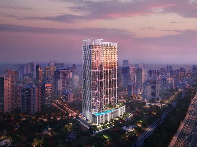 Nowoczesny 35 m² apartament z basenem w Majan Dubaj