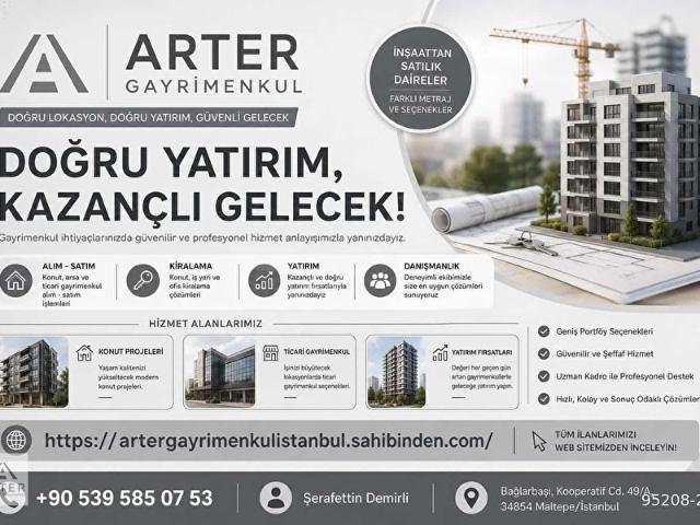 Maltepe Marmaraya Çok Yakın Balkonlu Ebeveyn Banyolu 3+1