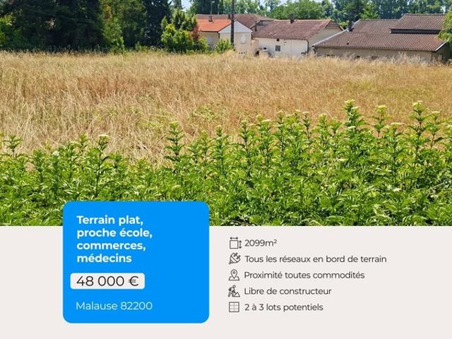 Malause Vente Terrain 82