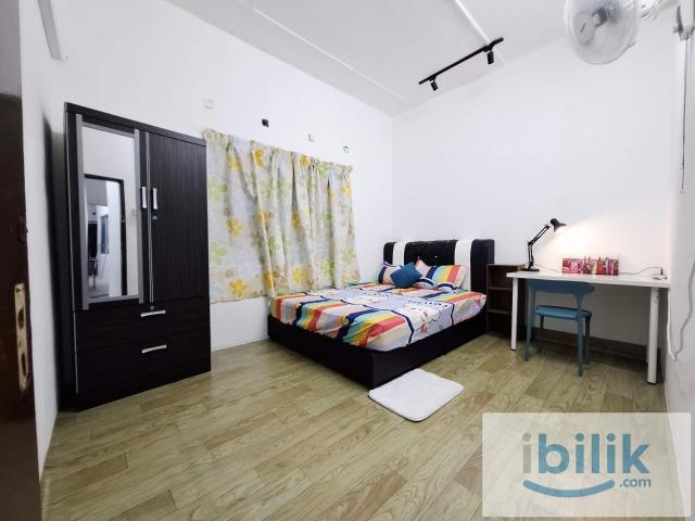 Male AC Queen Room ️Chai Leng Park, Perai Seberang Jaya LandedFree Parking Wifi Bill