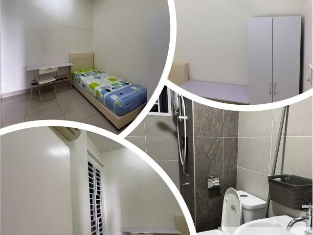 MALE PRIVATE & Fully Furnish Single ROOM with CARPARK at ASCENDA CONDO SETAPAK